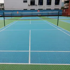 Tapete portátil para esportes, tribunal e futsal para badminton, plástico intertravamento