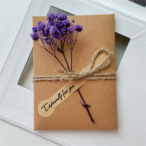 Mini fleurs séchées FL-225 cartes <span class=keywords><strong>de</strong></span> <span class=keywords><strong>voeux</strong></span> en papier kraft <span class=keywords><strong>carte</strong></span> d'invitation <span class=keywords><strong>de</strong></span> mariage <span class=keywords><strong>carte</strong></span> <span class=keywords><strong>de</strong></span> remerciement <span class=keywords><strong>de</strong></span> fleurs séchées pour le festival - Product Image 5