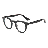 MS SA218 Monturas de Gafas Redondas Unisex Personalizadas con Filtro de Luz Azul, Gafas 2026 para Mujer, Monturas Ópticas de Acetato de Diseño