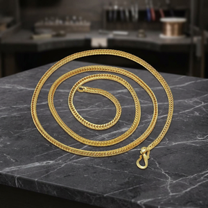Wholesale 14K 18K 24K Micro Gold Plated Franco Link <b>Chain</b> <b>Necklace</b>, Modern <b>Chain</b> Design, Fashion <b>Chains</b> <b>Necklaces</b>, Brass <b>Chains</b>. - Product Image 4