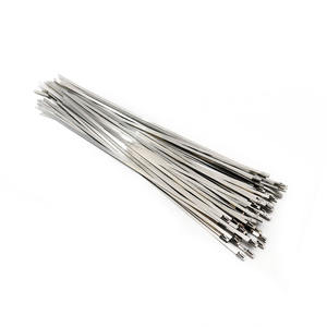 100 قطعة 4.6 مللي متر x 300 مللي متر الفولاذ المقاوم للصدأ البريدي كابل العلاقات قفل التعادل التفاف - Product Image 3