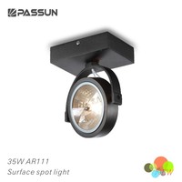 Spot LED argenté moderne 35W pour chambre d'hôtel