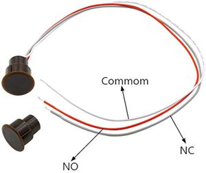 Aismartlink RC-36 NC + Không Có Lõm An Ninh Cửa Sổ Cửa Liên Hệ Với Cảm Biến Báo Động Từ Reed Chuyển Đổi - Product Image 3