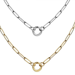 Collar de Acero Inoxidable 316L con Baño de Oro PVD de 14k/18k, Resistente al Agua y al Deslustre, con Colgante Tipo Clip para Mujer - Product Image 5