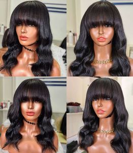 Parrucche bionde all'ingrosso del miele di Dropship con frangia colore naturale 100% capelli umani vergini brasiliani tesse e parrucca biondo Bang venditore - Product Image 6