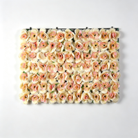 Panneaux de toile de fond réutilisables en fleurs de soie pour mariage, fête, mur de fond, studio photo, allée, décoration de scène