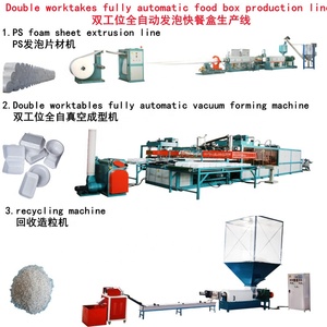 Hoàn toàn tự động và tốc độ cao PS PSP bọt thức ăn nhanh container dây chuyền sản xuất dùng một lần ăn trưa hộp làm máy nhỏ - Product Image 2