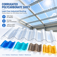Tôle ondulée en polycarbonate pour toit d'usine, panneau d'éclairage naturel pour lucarne, toiture industrielle étanche