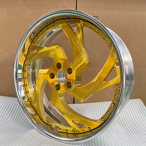 Roda Krom Cekung Baru RCSR <span class=keywords><strong>2</strong></span> Buah Ukuran 22 24 26 Inci, Roda Paduan Tempa Desain Fogato - Product Image 6