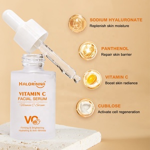 HALORINNA Suero Hidratante con Vitamina <span class=keywords><strong>C</strong></span> de 30 ml para una Piel Radiante, Esencia Nutritiva para el Cuidado Facial Diario, Productos para el Cuidado de la Piel - Product Image 1