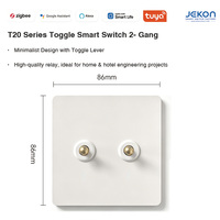 Relais silencieux haute stabilité T20 Tuya Zigbee, interrupteur à bascule 2 voies, application Smart Life, programmation à distance, liaison de scènes à une touche