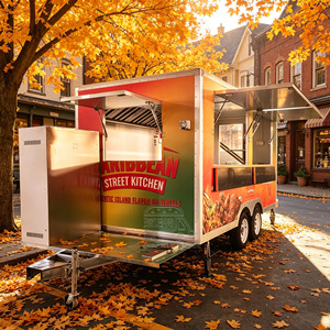 Customized Hot Dog Food Trailer Turnkey Pizza Food Truck Compact Ice Cream CE Catering <b>Cart</b> - Product Image 6