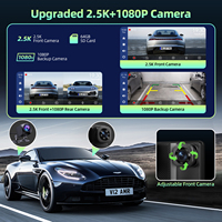 Écran CarPlay sans fil pour voiture, écran CarPlay portable et Android Auto de 6.86 pouces, écran de voiture avec navigation par caméra arrière 1080P