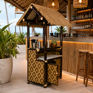 Natural Bamboo Booth Display Stall Custom Eco Friendly Retail <b>Pop</b> <b>Up</b> Kiosk for Market Event Exhibition Resort - Product Image 5