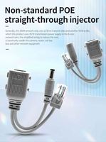 Injecteur/Splitter PoE Non Standard DC5V-24V Large Plage de Tension Transmission 100Mbps Solution Monocâble pour Caméra IP CCTV