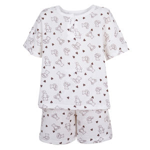 Venta caliente niños verano 95% algodón 5% Spandex niños colorear pijamas conjunto manga corta niños colorear pijamas con <span class=keywords><strong>marcador</strong></span> - Product Image 2