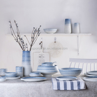 11 inch porseleinen handgeschilderde ecovriendelijke moderne diepe bord voor westers buffet, dessert, salade, fruit, feesten en gebruik in luxe restaurants