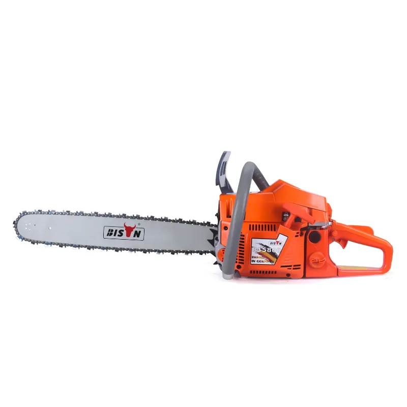 Bison China Cheap Factory Prices Gasoline Chain Saw 58CC Chainsaw For Sale