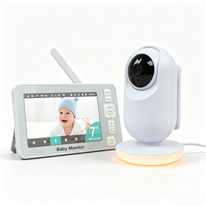 กล้องวงจรปิดอัจฉริยะ KT726W Tuya Smart WiFi สำหรับเด็ก หน้าจอ 7 นิ้ว ความละเอียด 720P HD พร้อมระบบตรวจจับเสียงร้องไห้ด้วย AI และบันทึกวิดีโอแบบ Screen Capture - Product Image 1