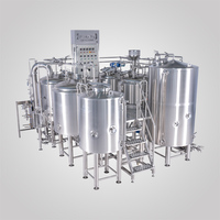 2000L 3000L 4000L 5000L 5 Cuves de brassage avec cuve de maintien de la mouture et cuve de liquide chaud, Équipement de brasserie de grande capacité