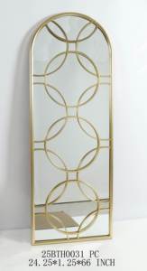 Espejos Decorativos de <span class=keywords><strong>Pared</strong></span> para Interiores del Hogar, 121.92*5.72*43.82CM, Marrón, <span class=keywords><strong>Blanco</strong></span>, Dorado, <span class=keywords><strong>Espejo</strong></span> Decorativo Moderno para <span class=keywords><strong>Pared</strong></span> - Product Image 5