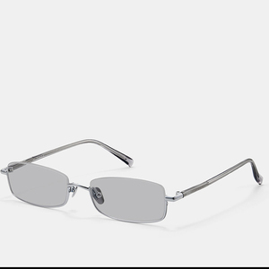Luxury Designer Fashion Metal Rectangle Shades Custom Logo Retro Square Polarized Sunglasses for Women Men - Product Image 5