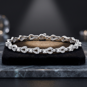 Pulsera de Diamantes Cultivados en Laboratorio para Mujer, Brazalete con Piedras Mixtas, Certificado IGI, Joyería Clásica, Regalo - Product Image 2