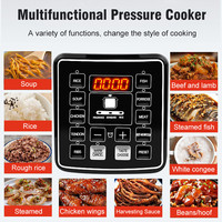 Autocuiseurs électriques multifonctionnels, soupe, bouillie, riz, chauffage des repas, cuisine 6L, autocuiseur Intelligent pour la maison