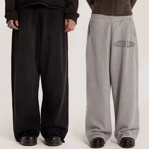 Pantalones de chándal con logotipo personalizado para hombre, pantalones desgastados de cintura doble de secado rápido para entrenamiento, gimnasio y correr - Product Image 1