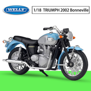 Vendita calda Welly <span class=keywords><strong>TRIUMPH</strong></span> 2002 <span class=keywords><strong>Bonneville</strong></span> 1:18 Diecast moto simulazione modello di moto in lega - Product Image 2
