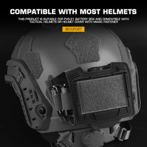 WOSPORT 500D Nylon <span class=keywords><strong>Serie</strong></span> K Bolsa para casco Batería para casco Paquete de casco Accesorios de caza Casco Batería Sub-bolsa - Product Image 4