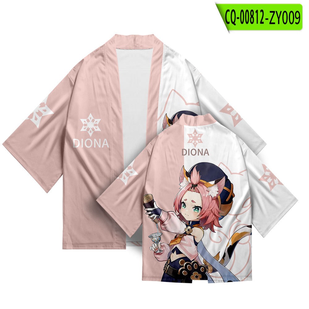 9.Kimono Women Men Shirt Costume