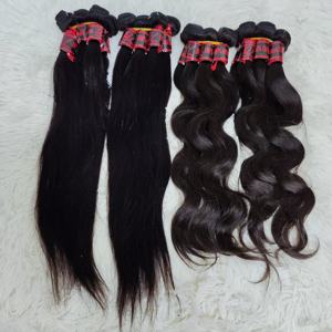 Letsfly Cheveux vierges brésiliens en vrac, ondulation droite de 18 pouces, tissage à la machine, double trame, 100% cheveux humains, extensions de cheveux, 35 grammes - Product Image 3