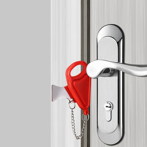 Cerradura de Puerta Portátil de Acero Inoxidable para Hotel, Bloqueador de Puerta de Autodefensa, Tope de Puerta para Viajes y Alojamiento - Product Image 3