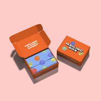 Boîtes d'expédition personnalisées en carton recyclé écologique avec pelliculage brillant et logo sur mesure pour cadeaux d'affaires