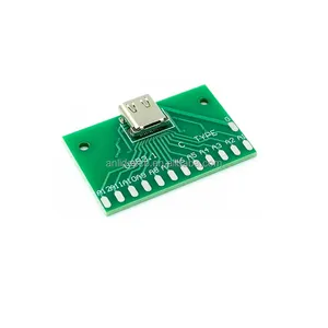 24P USB 3.1with PCB board female seat adapter module PCB board TYPE-C module test board measure current conduction