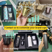 Ensemble de tasses à espresso en acier inoxydable 304 à double paroi isolées sous vide avec logo personnalisé pour cadeau