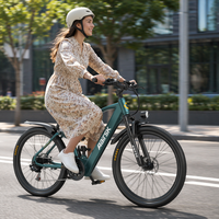 Vélo Électrique Urbain Aairsk 36V 13Ah 400W 26'' Double Suspension 21 Vitesses Frein à Disque Moteur Brushless PAS Moteur Moyeu Arrière