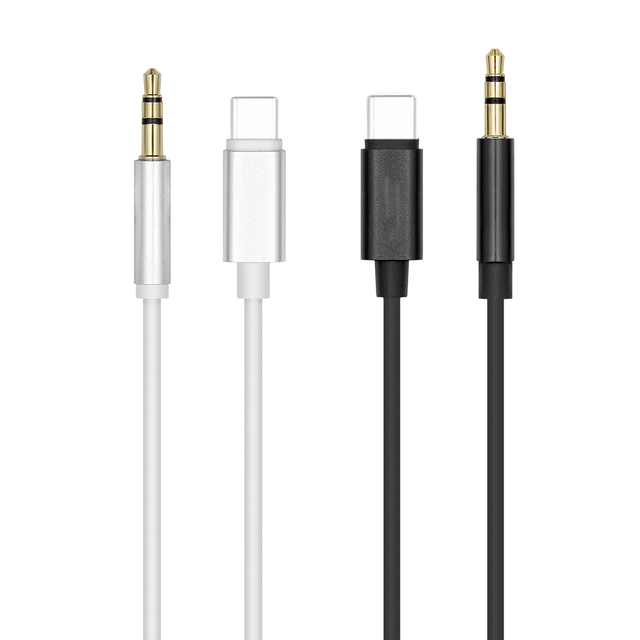 High Quality Cheap Price Nylon Braided Type c to 3.5 mm Aux  Audio Listen Music  Aux Cable for Car for Speaker