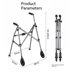Portable Stainless Steel Walker for Elderly and Disabled People for Rehabilitation Therapy Supplies - Product Image 6