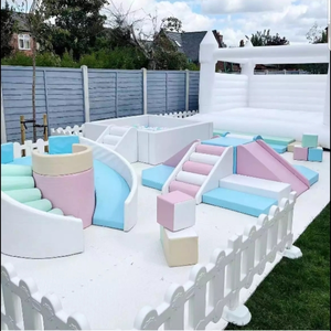 Équipement de fête de château de jeu doux intérieur et extérieur Customs White Kids soft play pastel soft play - Product Image 5