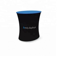Support de bannière pop-up en aluminium et plastique, forme personnalisée, affichage graphique publicitaire, ovale, comptoir de réception, table, bureau