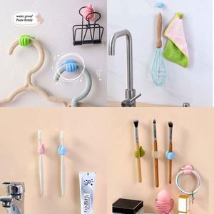 Silicone Thumb Wall <b>Hook</b> - Multifunction Adhesive Cable <b>Clip</b> Self Adhesive Thumb Cable Organizer <b>Clips</b> Key Hanger - Product Image 3