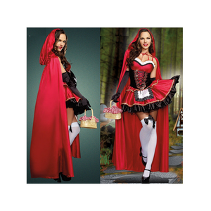 Robe de soirée sexy pour <span class=keywords><strong>femme</strong></span>, costume de petit chaperon rouge, vêtements boutique d'halloween - Product Image 1