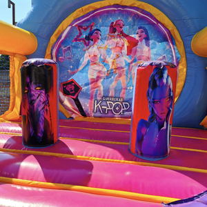 <span class=keywords><strong>Castello</strong></span> Gonfiabile Commerciale K-POP Demon Hunters, <span class=keywords><strong>Castello</strong></span> Gonfiabile Personalizzato per Bambini, Noleggio per Feste all'Aperto, Casa Gonfiabile - Product Image 4