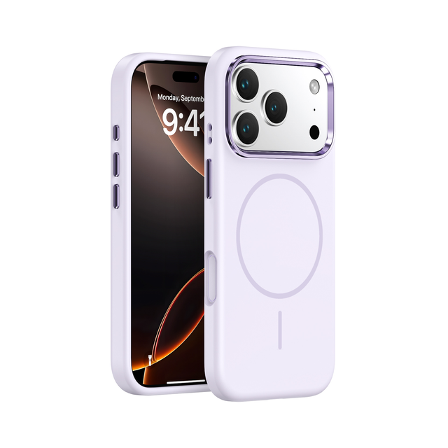 Custom logo Soft Silicone Phone Case Magnetic Shockproof Pure Color Silicone Phone Accessories for iPhone 17 16 15 14 Pro Max