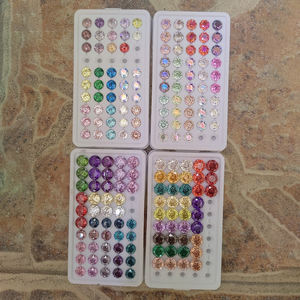 ALTA CALIDAD REDONDA 8A Rose Cut Cubic Zirconia 8mm <span class=keywords><strong>Millennium</strong></span> Rose Forma REDONDA CZ Piedra sintética Piedra preciosa suelta - Product Image 3