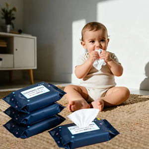 Lingettes Déodorantes Corporelles Antibactériennes Biologiques Écologiques Personnalisées Anti-transpirantes Jetables Format Voyage Adultes Extra Grandes Personnalisées - Product Image 3