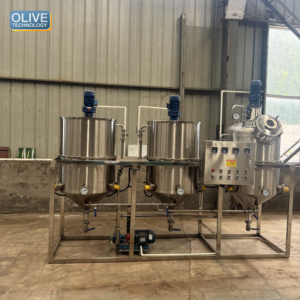 Équipement commercial de raffinage d'huile, machine industrielle de raffinage d'huile d'olive, rendement élevé, longue durée de vie - Product Image 1