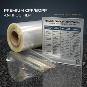 <span class=keywords><strong>Película</strong></span> BOPP Transparente de Alta Calidad con Impresión Personalizada, Antivaho, en Rollo, para Frutas y Verduras Congeladas - Product Image 2